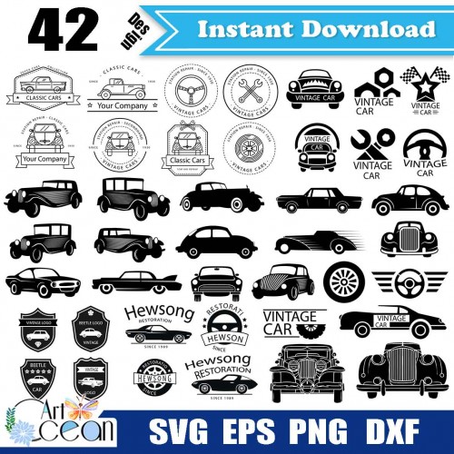 Download Car Svg Classic Cars Svg Tool Svg Steering Wheel Svg Car Parts Svg Monogram Clipart Vector Silhouette Cut File Cricut Png Dxf Jy124