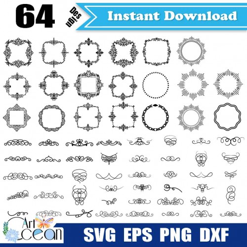 Free Free 331 Flower Svg Monogram SVG PNG EPS DXF File