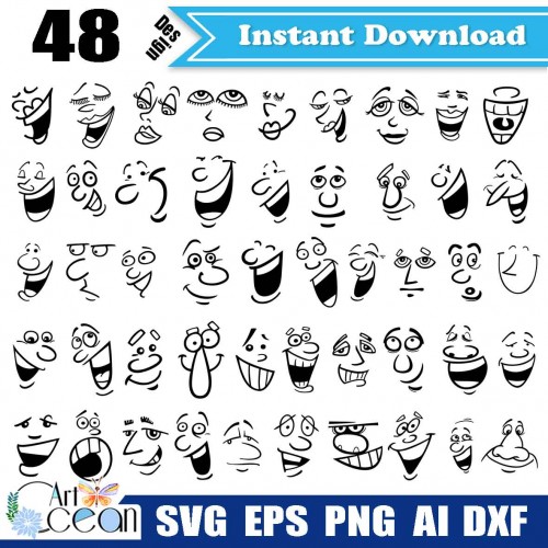 Vector Goofy Face Emoji Design Svg Jpg Png Eps 