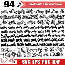 Motorcycle svg,motocross svg,helmet svg,glasses svg,motorcycle clipart sihouette cut file cricut png dxf-JY279
