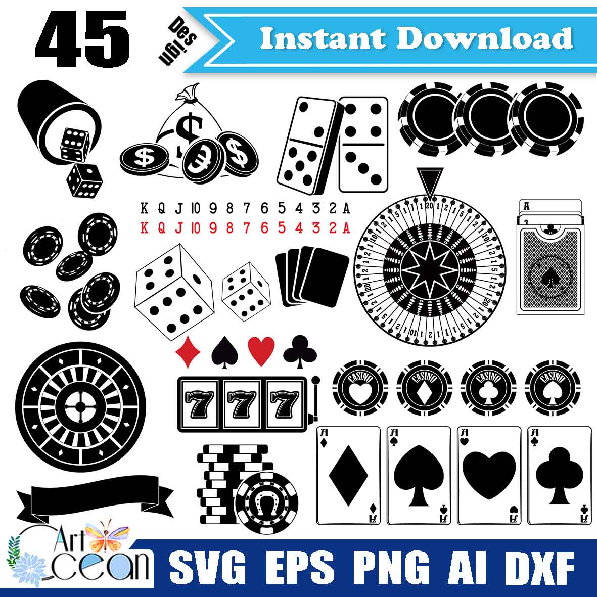 Casino svg,Poker svg,dice svg,gambling svg,gambling clipart,casino ...