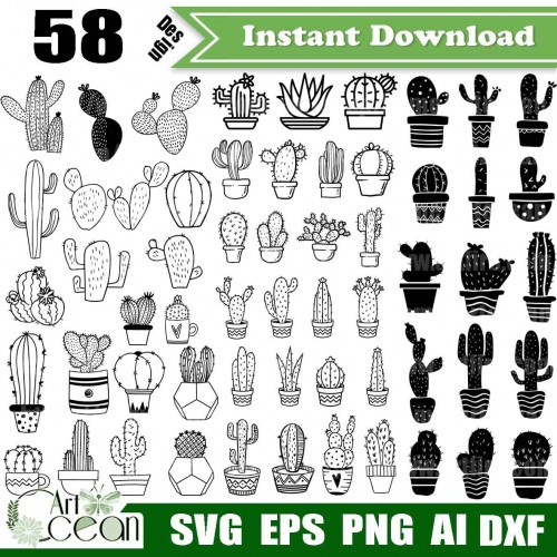 Free Free 277 Cactus Flower Svg Free SVG PNG EPS DXF File