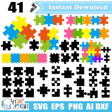 Puzzle svg,Puzzle Clipart,Puzzle cricut,Puzzle bundle svg,Puzzle piece svg,Puzzle silhouette cut file png dxf file-JY396