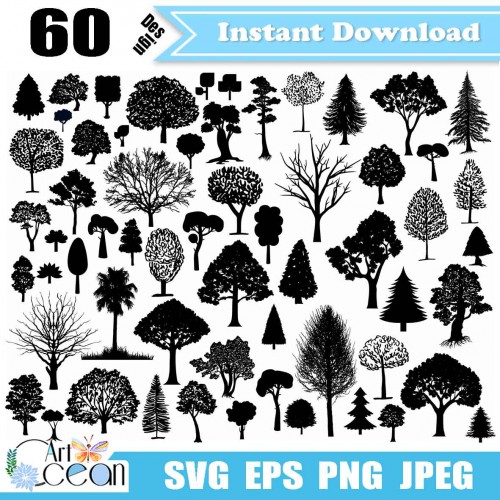 Download Tree Svg Branch Svg Pine Svg Palm Tree Svg Forest Svg Tree Clipart Png Logo Silhouette Cut File Cricut Stencil File Jy406