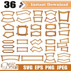 Wood grain frames svg,wood photo frames svg,wood grain frames clipart vector silhouette cricut stencil file png -JY415