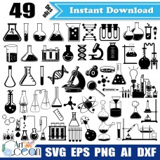 Chemistry SVG Bundle,Chemistry Clipart,Test Tube svg,Science svg,Chemistry vector silhouette,Chemistry cut file Cricut png dxf file-JY441