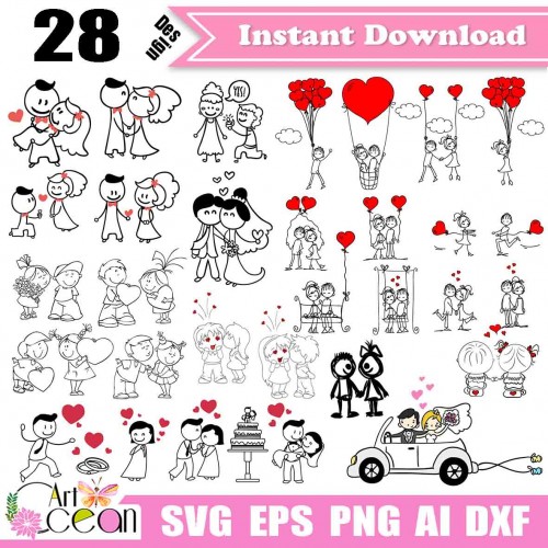 Download Stick Wedding Svg Stick Lovers Svg Stick Heart Svg Valentine Svg Stick Figure Svg Stick Wedding Clipart Vector Silhouette Cricut Cut File Png Dxf Jy522