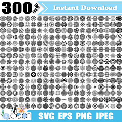 Free Free 322 Cricut Mandala Stencil SVG PNG EPS DXF File