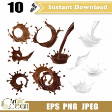 Chocolate sauce png,milk juice png,coffee juice png,water droplets png,chocolate sauce clipart cricut png-QT12