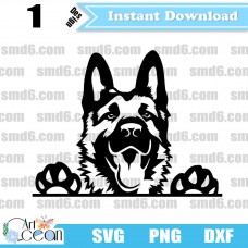 German shepherds Dog SVG,Dog PNG,Dog DXF,Vector,Silhouette,Cut File,Cricut File