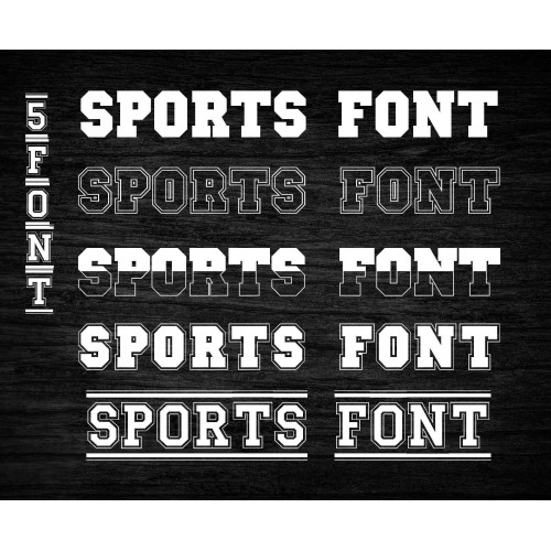 sports script font