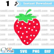 Strawberry Svg,Strawberry PNG,DXF,Vector,Silhouette,Cut File,Cricut File,Clipart