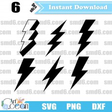 Lightning SVG,Lightning PNGLightning DXF,Vector,Silhouette,Cut File,Cricut File,Clipart