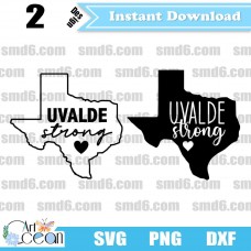 Uvalde Strong SVG, Uvalde Strong PNG, DXF,Vector,Silhouette,Cut File,Cricut File,Clipart