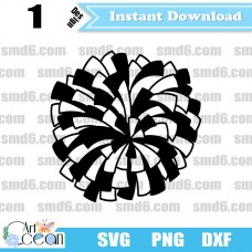 Pom SVG,Pom PNG,Pom DXF,Vector,Silhouette,Cut File,Cricut File,Clipart