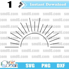 Sun SVG,Sunshine SVG,Sun PNG,DXF,Vector,Silhouette,Cut File,Cricut File