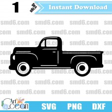 Truck SVG,Truck PNG,Truck DXF,Vector,Silhouette,Cut File,Cricut File