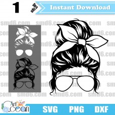 Woman Mom Life SVG,Woman Mom PNG,Woman Mom DXF,Vector,Silhouette,Cut File,Cricut File,Clipart