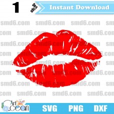 Lips SVG,Kiss SVG,Lips PNG,Lips DXF,Vector,Silhouette,Cut File,Cricut File,Clipart