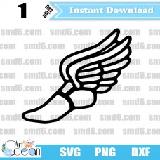 Running Shoe SVG,Running Shoe PNG,DXF,Vector,Silhouette,Cut File,Cricut File
