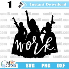 Women Work SVG,Women Work PNG,Women Work DXF,Vector,Silhouette,Cut File,Cricut File