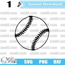 Baseball Outline SVG,Baseball PNG,Baseball DXF,Vector,Silhouette,Cut File,Cricut File,Clipart