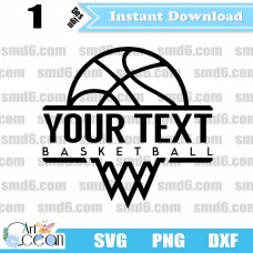 Basketball SVG,Team Logo,Basketball PNG,Basketball DXF,Vector,Silhouette,Cut File,Cricut File,Clipart