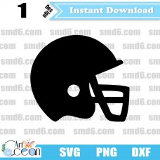 Football Helmet SVG,Football Helmet PNG,Football Helmet DXF,Vector,Silhouette,Cut File,Cricut File,Clipart