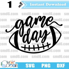 Football Game Day SVG,Football Game Day PNG,Football Game Day DXF,Vector,Silhouette,Cut File,Cricut File,Clipart